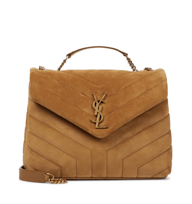 SAINT LAURENT Loulou Small suede shoulder bag