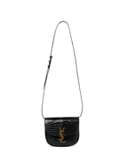 SAINT LAURENT Kaia Small croc-effect leather shoulder bag