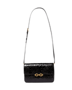 SAINT LAURENT Le Maillon croc-effect leather shoulder bag