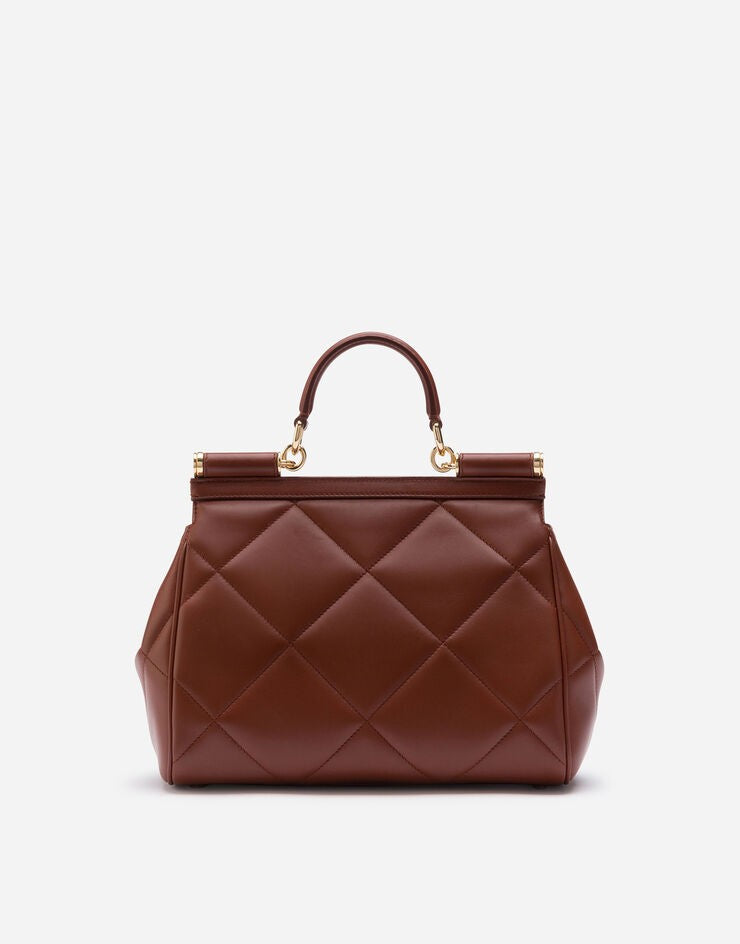 Dolce &amp; Gabbana Medium Sicily Bag in Aria Matelassé Calfskin