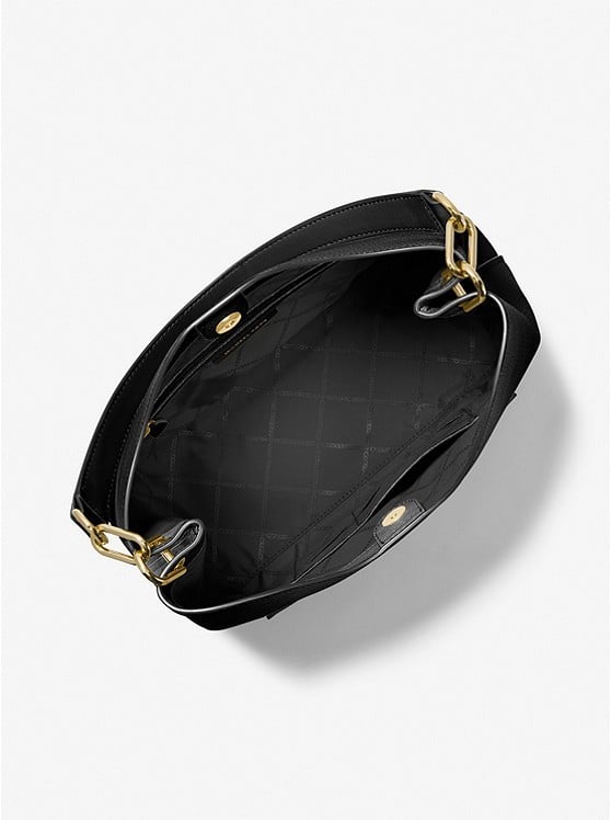 Michael Kors Amy Large Pebbled Leather Shoulder Bag