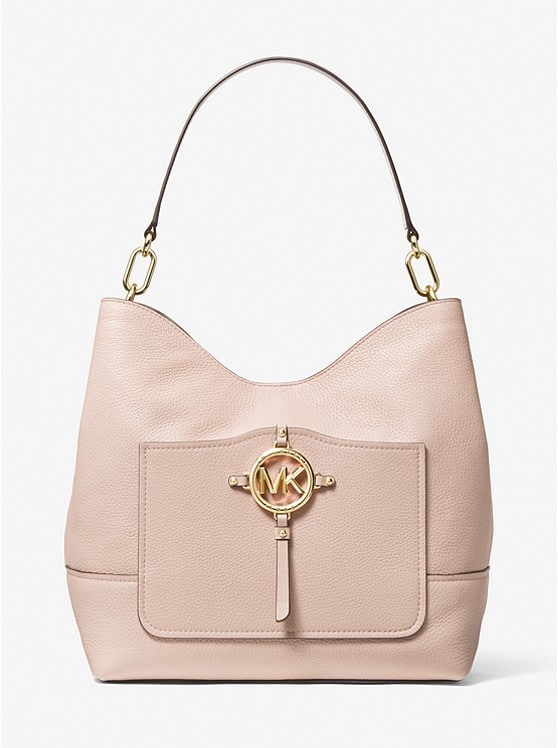 Michael Kors Amy Large Pebbled Leather Shoulder Bag