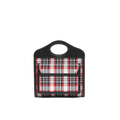 Burberry Mini Tartan Nylon and Leather Pocket Bag