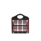 Burberry Mini Tartan Nylon and Leather Pocket Bag