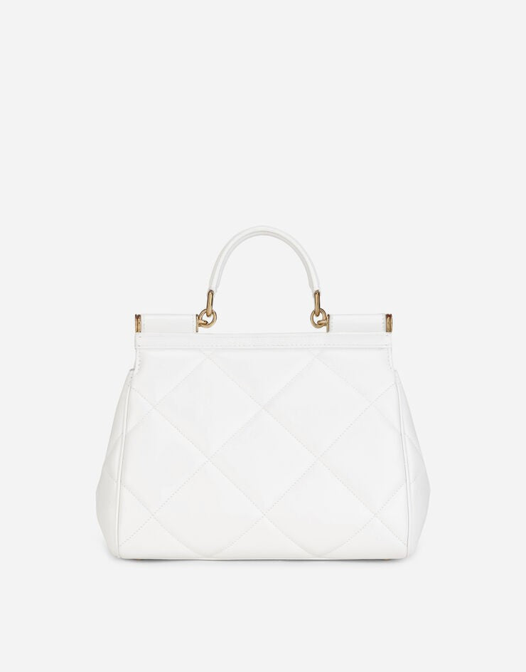 Dolce &amp; Gabbana Medium Sicily Bag in Aria Matelassé Calfskin