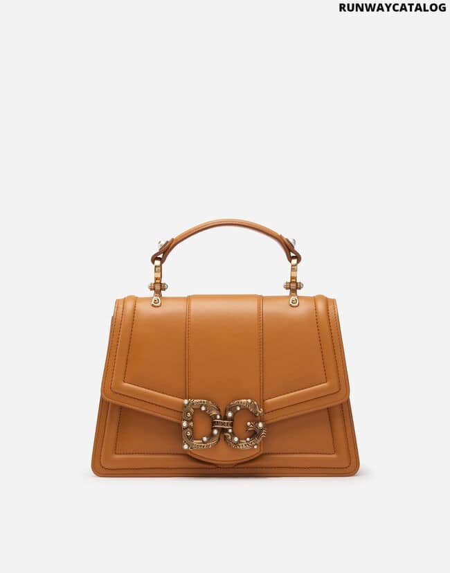 DOLCE &amp; GABBANA DG AMORE BAG IN CALFSKIN