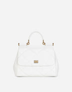 Dolce &amp; Gabbana Medium Sicily Bag in Aria Matelassé Calfskin