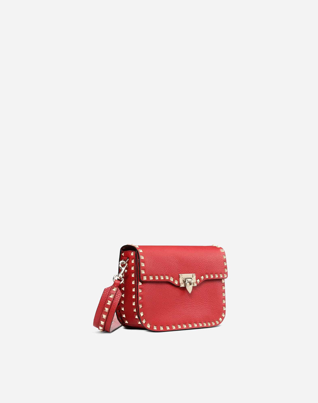 Valentino Medium Rockstud Grainy Calfskin Crossbody Bag