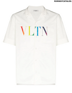 Valentino VLTN logo print shirt