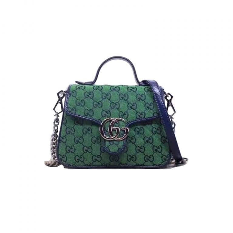 Gucci GG Marmont Multicolor Mini Top Handle Bag