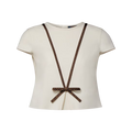 Monogram Bow Top