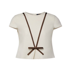 Monogram Bow Top