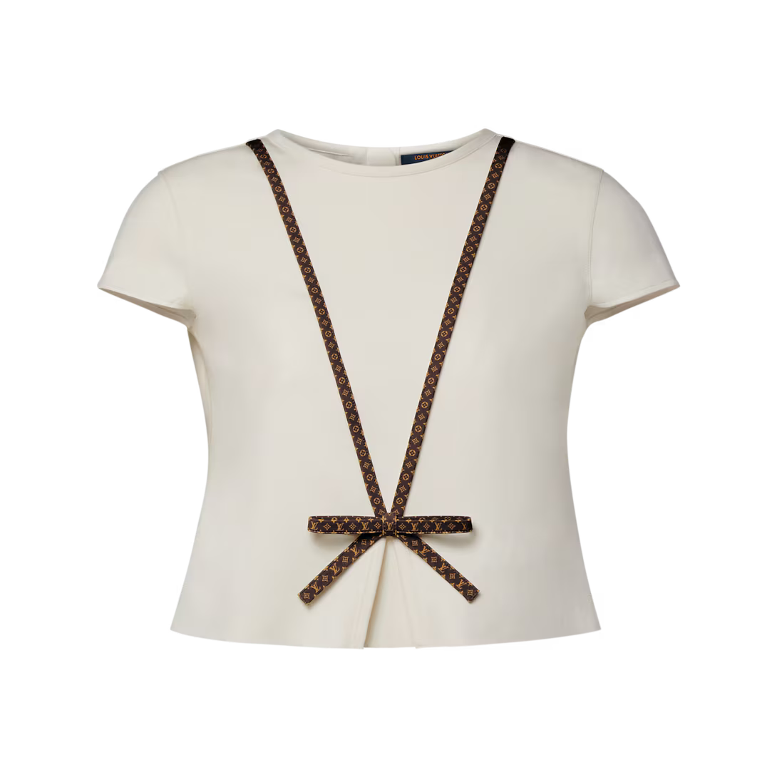 Monogram Bow Top