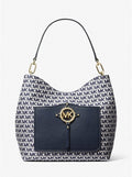Michael Kors Amy Large Logo Jacquard Shoulder Bag