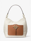 Michael Kors Amy Large Logo Jacquard Shoulder Bag