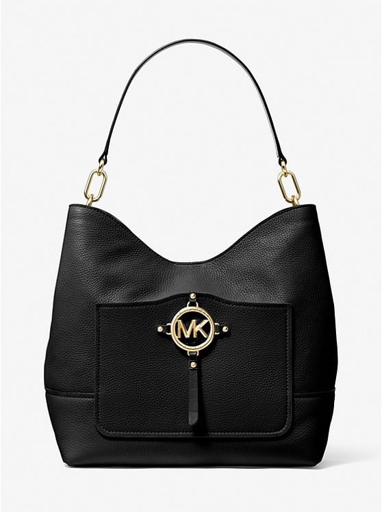 Michael Kors Amy Large Pebbled Leather Shoulder Bag
