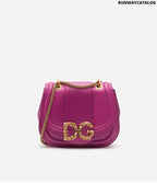 DOLCE &amp; GABBANA SMALL DG AMORE BAG IN CALFSKIN