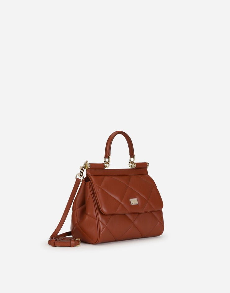 Dolce &amp; Gabbana Small Sicily Bag in Aria Matelassé Calfskin