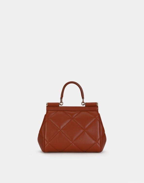Dolce &amp; Gabbana Small Sicily Bag in Aria Matelassé Calfskin