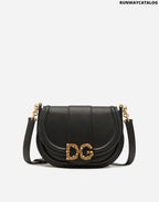 DOLCE &amp;GABBANA MEDIUM DG AMORE BAG IN CALFSKIN