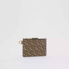 Burberry Monogram Print E-canvas Zip Coin Case