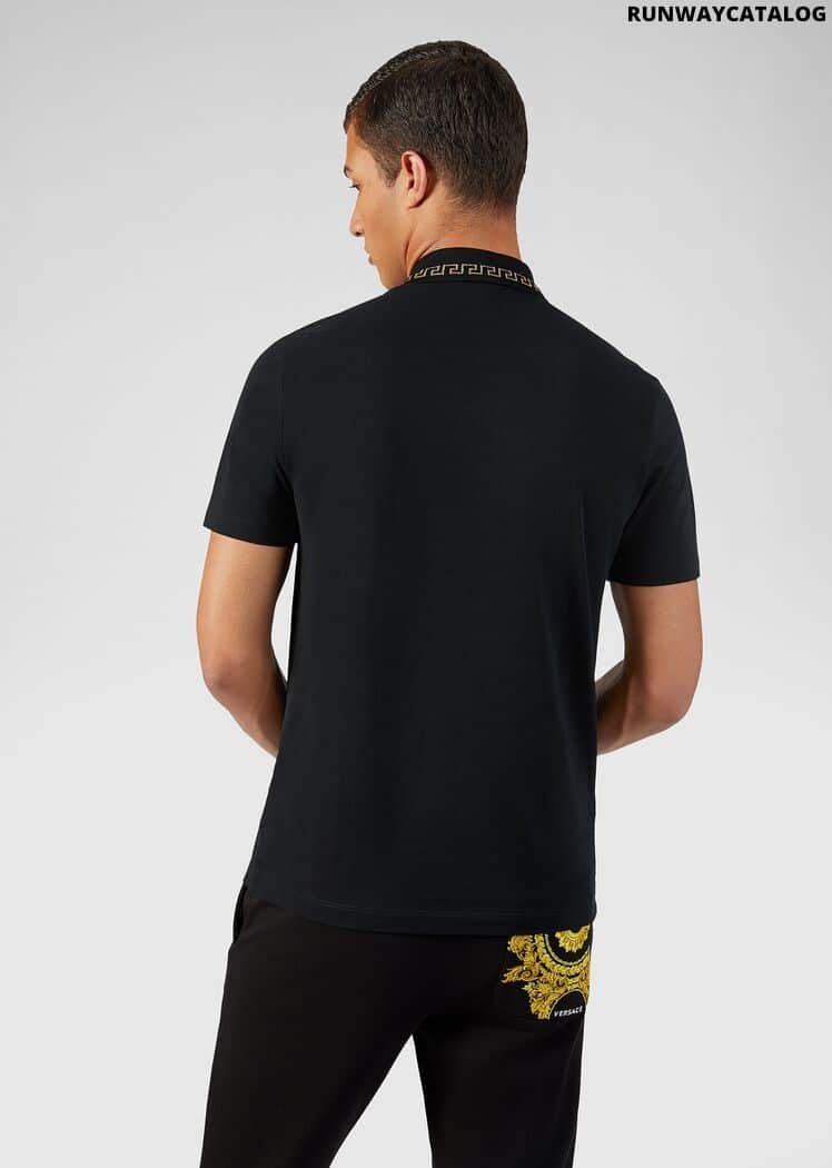 Versace Greek Key Polo Shirt