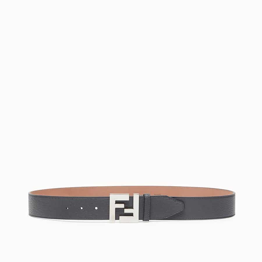 Fendi Grey leather belt