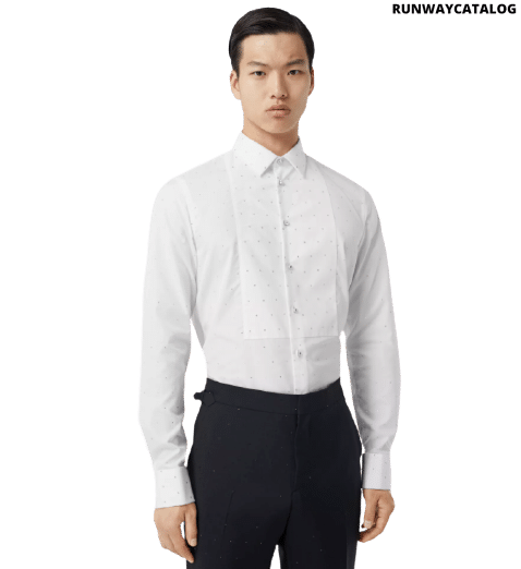 Embellished Cotton Poplin Dress Shirt