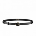 Christian Dior Teddy-D Belt Black Smooth Calfskin, 15 MM