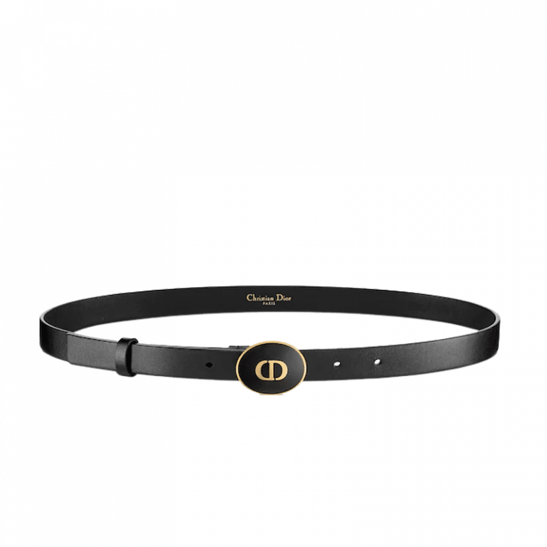 Christian Dior Teddy-D Belt Black Smooth Calfskin, 15 MM