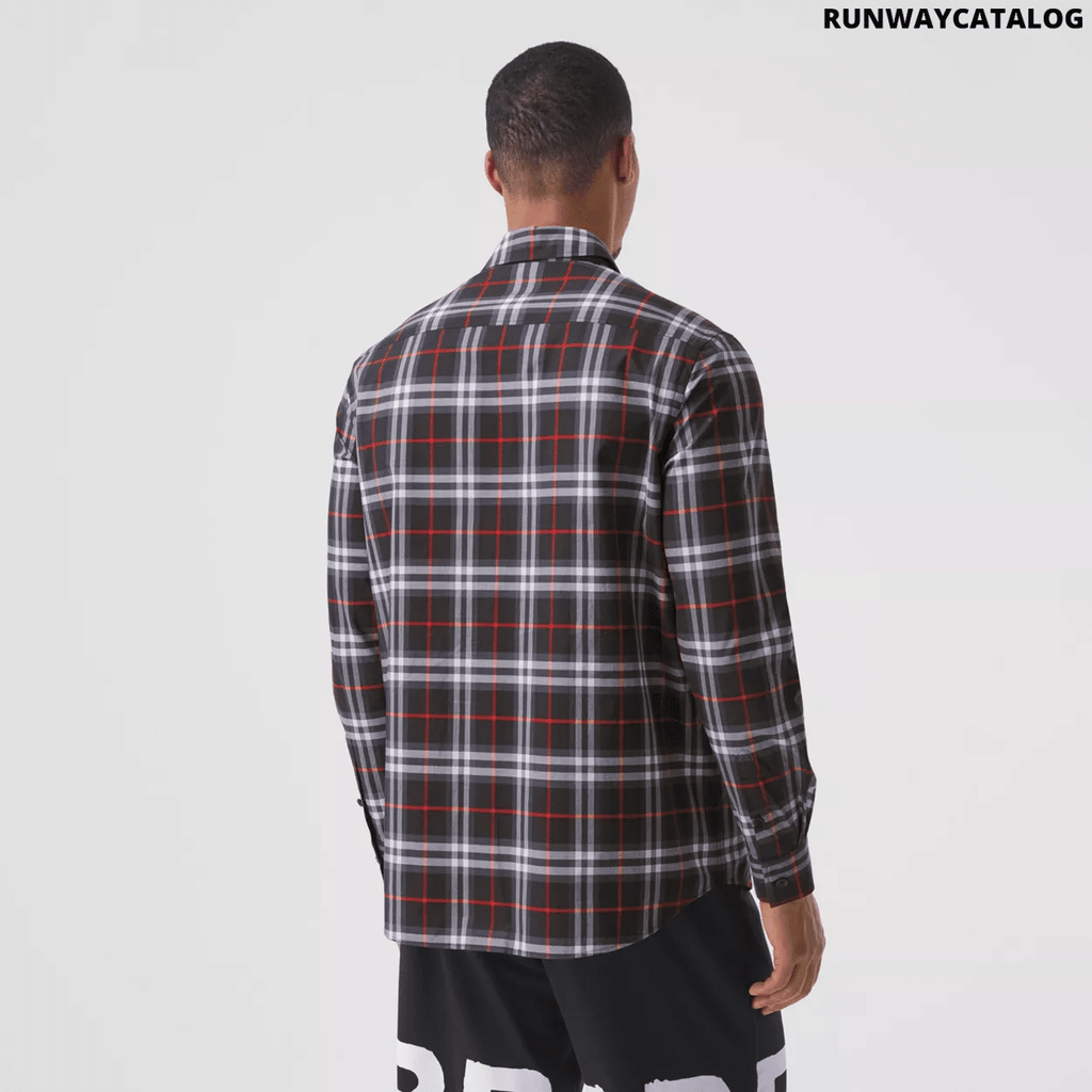 Burberry Love Print Vintage Check Cotton Shirt