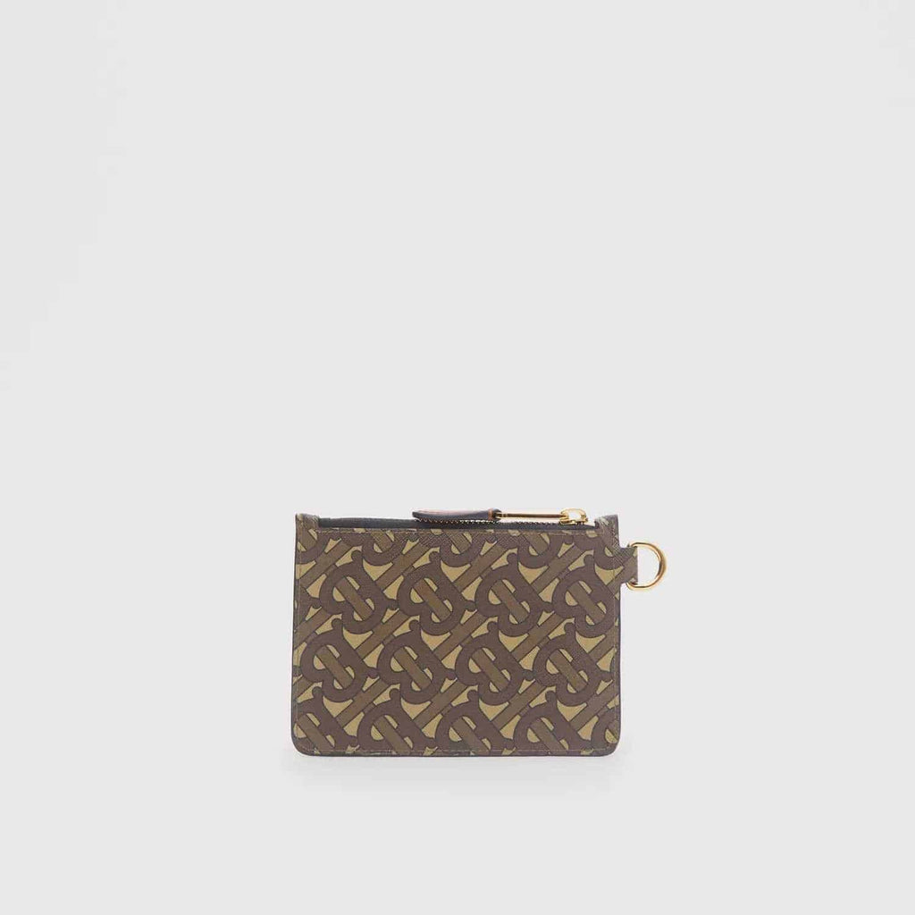 Burberry Monogram Print E-canvas Zip Coin Case