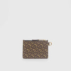 Burberry Monogram Print E-canvas Zip Coin Case