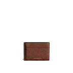 Burberry House Check and Leather Money Clip Card Case