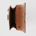Burberry Monogram Flocked Leather Robin Bag