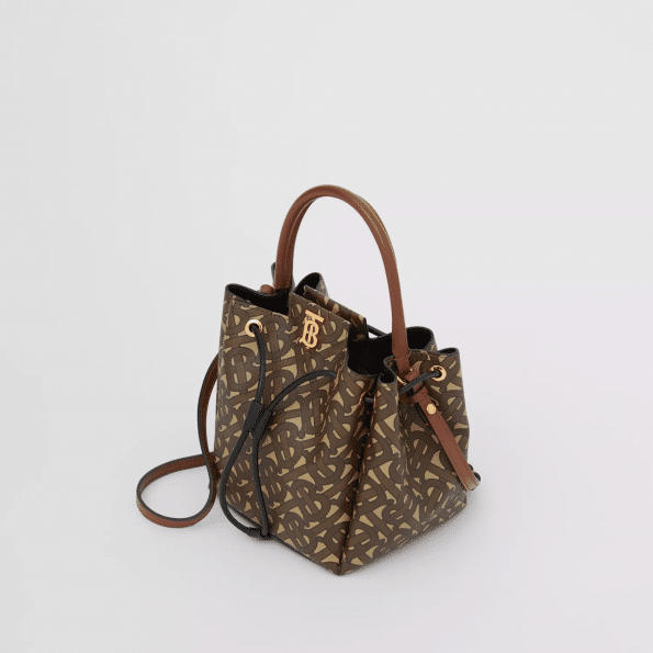 Burberry Monogram E-canvas Bucket BagPrice Limited availability