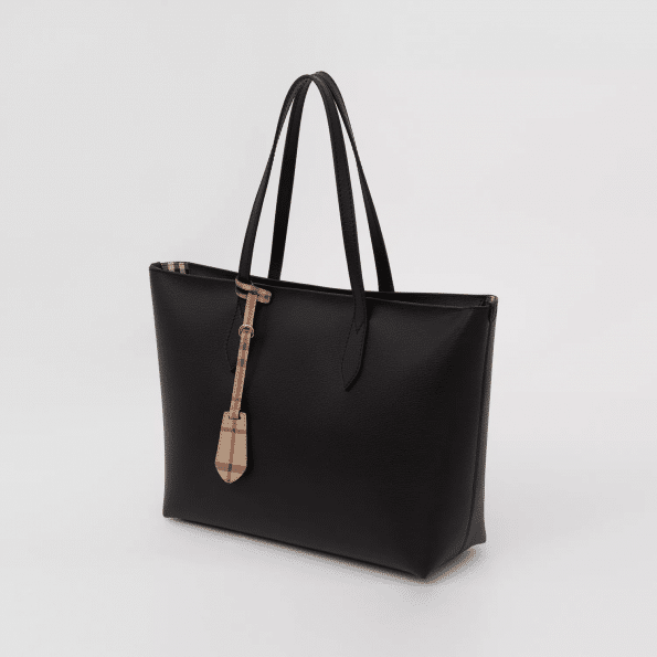 Burberry Medium Coated Leather Tote