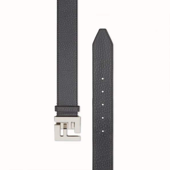 Fendi Grey leather belt