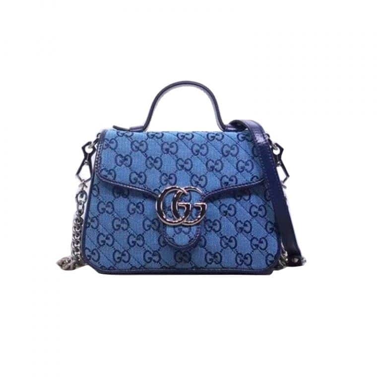 Gucci GG Marmont Multicolor Mini Top Handle Bag