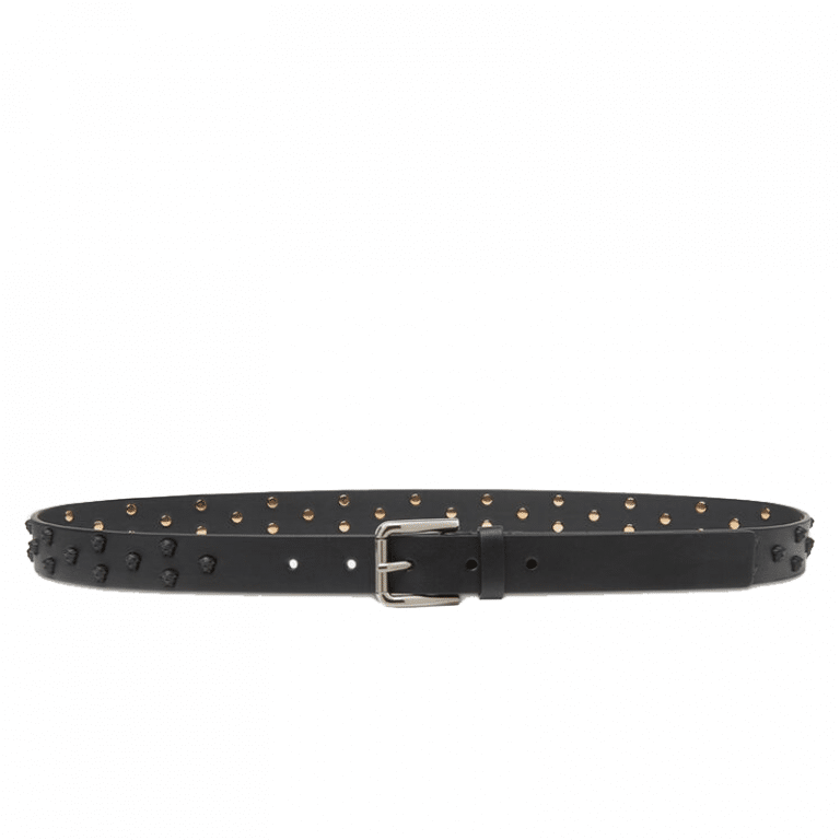 Versace Medusa Stud Leather Belt