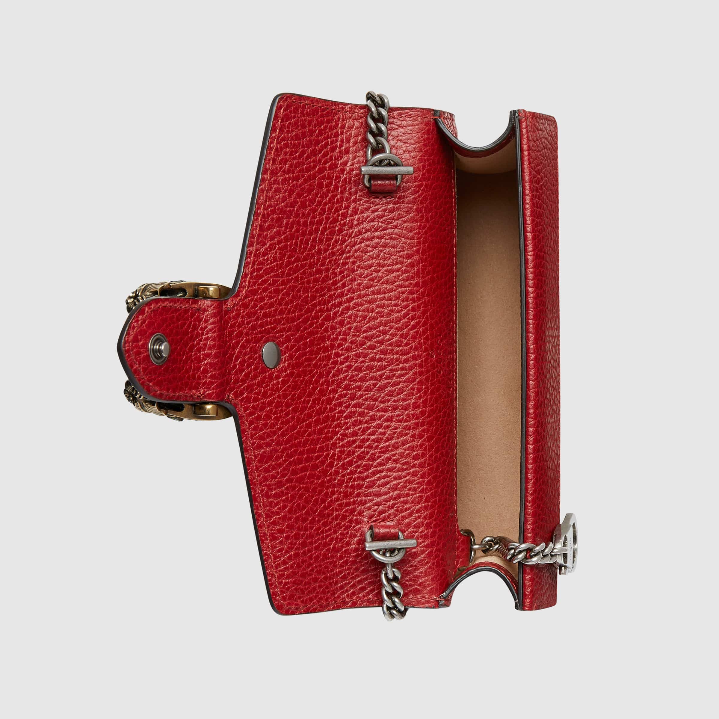 Gucci Dionysus leather super mini bag
