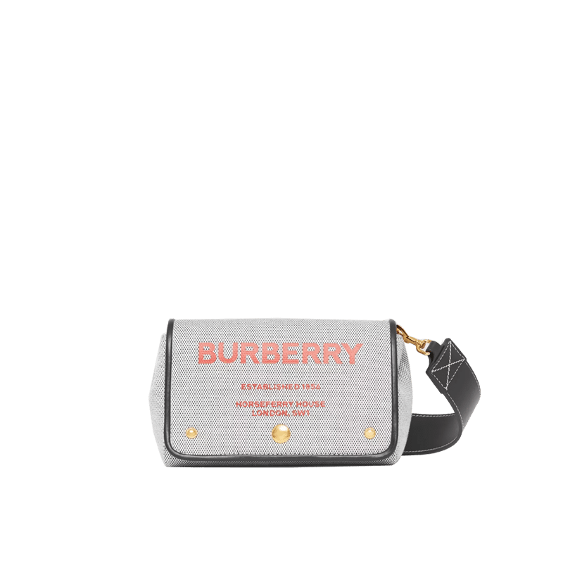 Burberry Small Horseferry Print Cotton Canvas Crossbody Bag