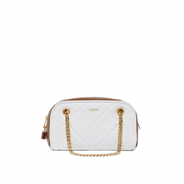 Burberry Small Two-tone Lambskin Double Cube Bag