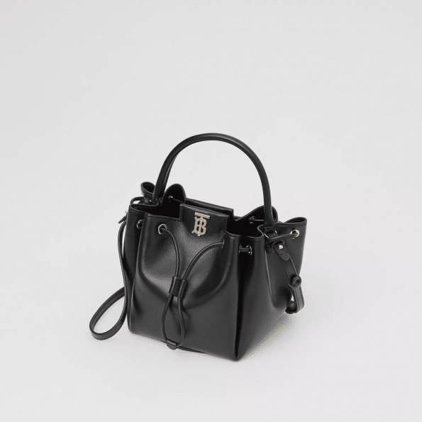 Burberry Monogram Motif Leather Bucket Bag