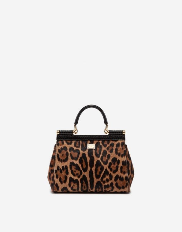 Dolce &amp; Gabbana Medium Sicily Bag in Leopard Print