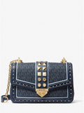 Michael Kors SoHo Large Studded Logo Shoulder Bag