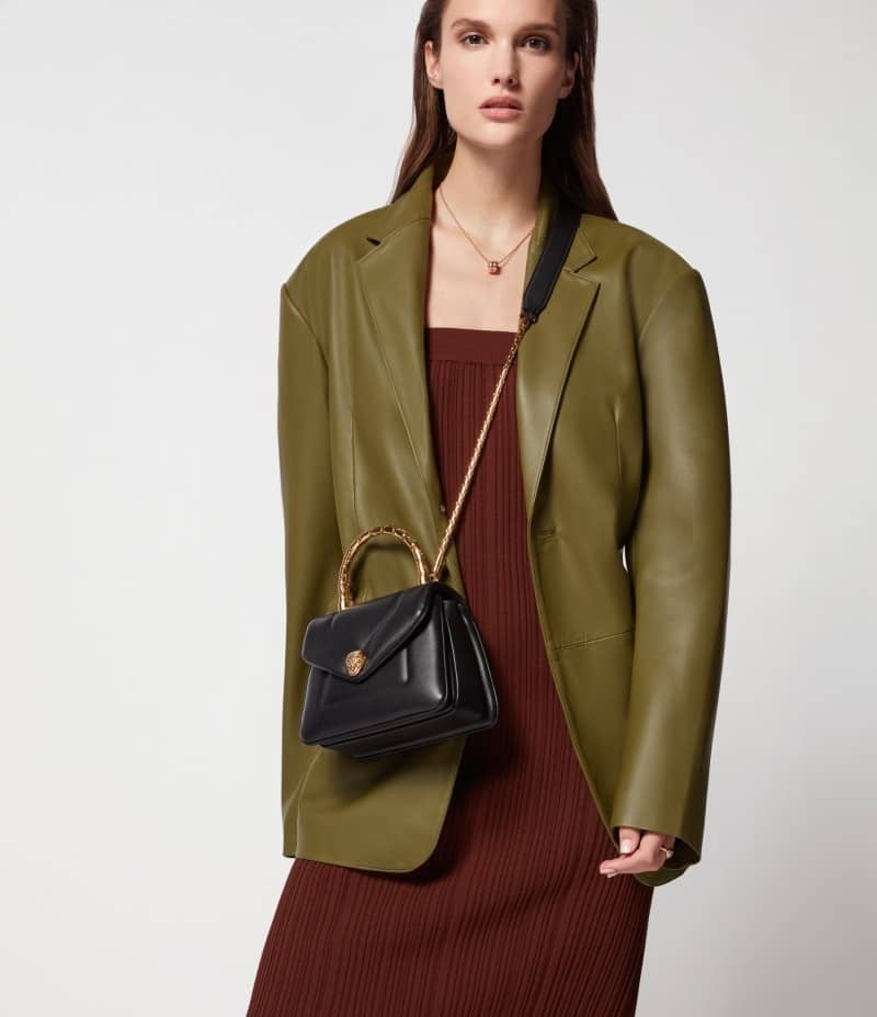 Serpenti Reverse Top Handle