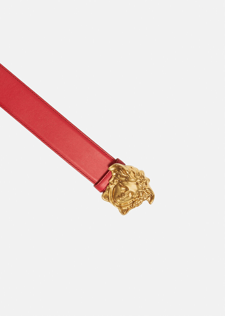 Versace La Medusa Leather Belt