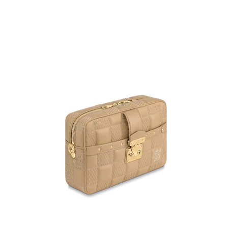 Louis Vuitton Troca MM Bag in Beige