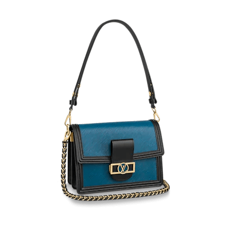 Louis Vuitton Dauphine MM Bag in Navy Blue